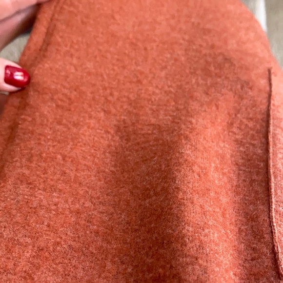 Rust Color Brushed Hacci Open Cardigan - Picture 7 of 7